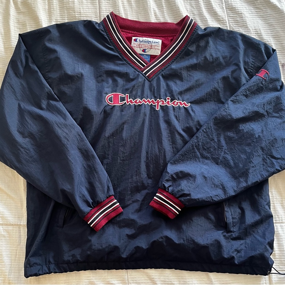 Vintage Champion Nylon Pullover Jacket